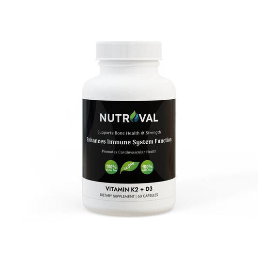 Vitamin K2 + D3 Supplement (60 Capsules)